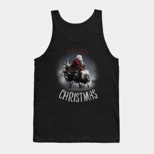 Steampunk Santa Claus, Christmas Artwork Tank Top